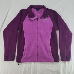North Face Medium Purple Fleece Jacket Zip Up Jacket